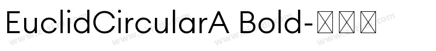 EuclidCircularA Bold字体转换